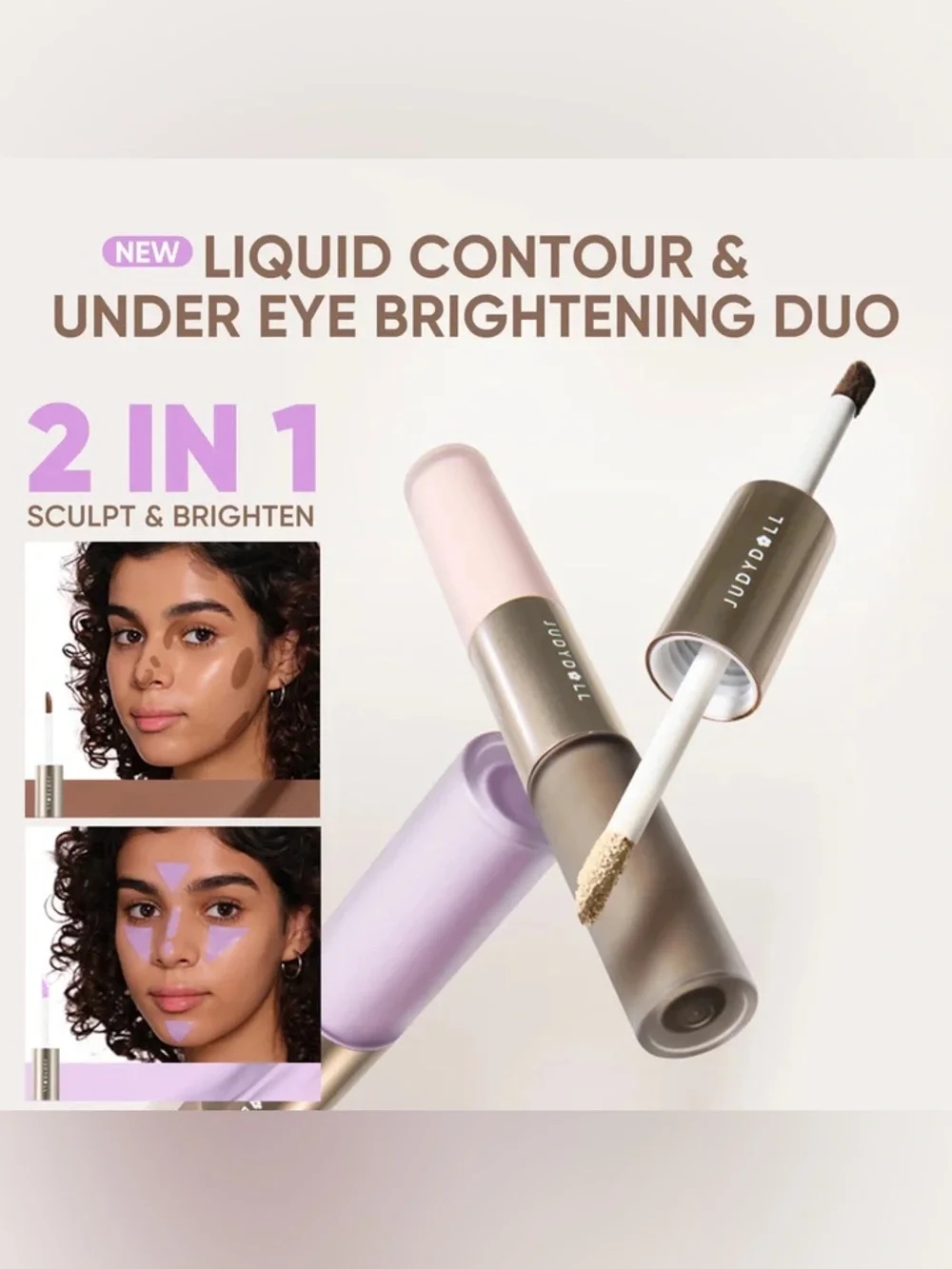 Judydoll Liquid Contour & Under Eye Brightening Duo - #05